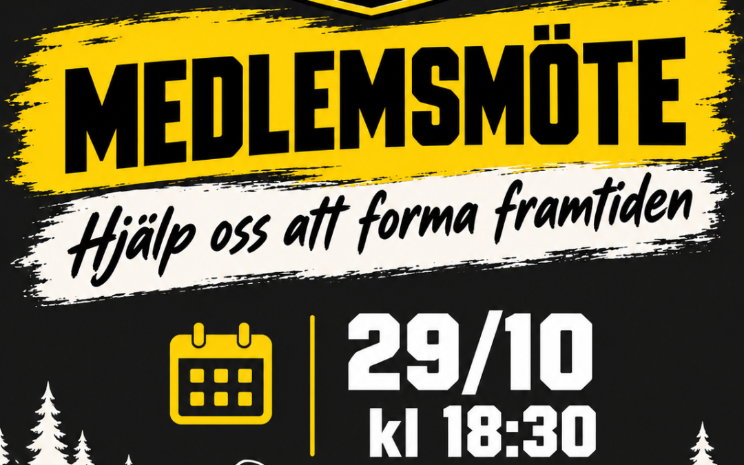 Medlemsmöte – hjälp oss att forma framtiden!